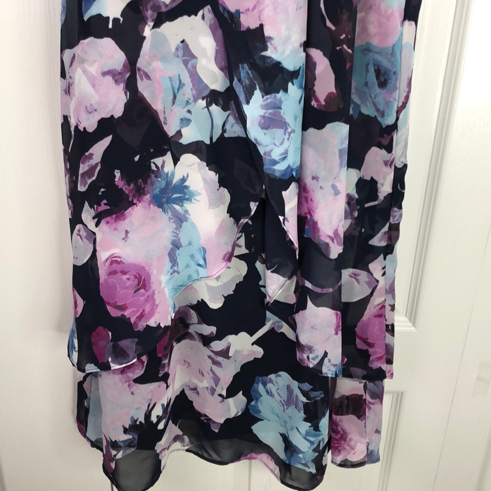 Jessica Simpson Multi Floral Chiffon Dress - Picture 4 of 8
